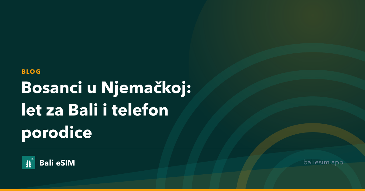 Bosanci u Njemačkoj: let za Bali i telefon porodice