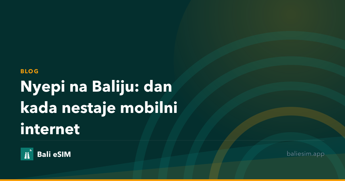 Nyepi na Baliju: dan kada nestaje mobilni internet