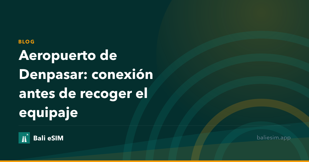Aeropuerto de Denpasar: conexión antes de recoger el equipaje