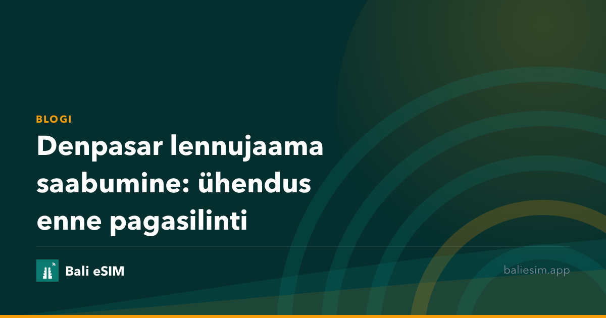 Denpasar lennujaama saabumine: ühendus enne pagasilinti