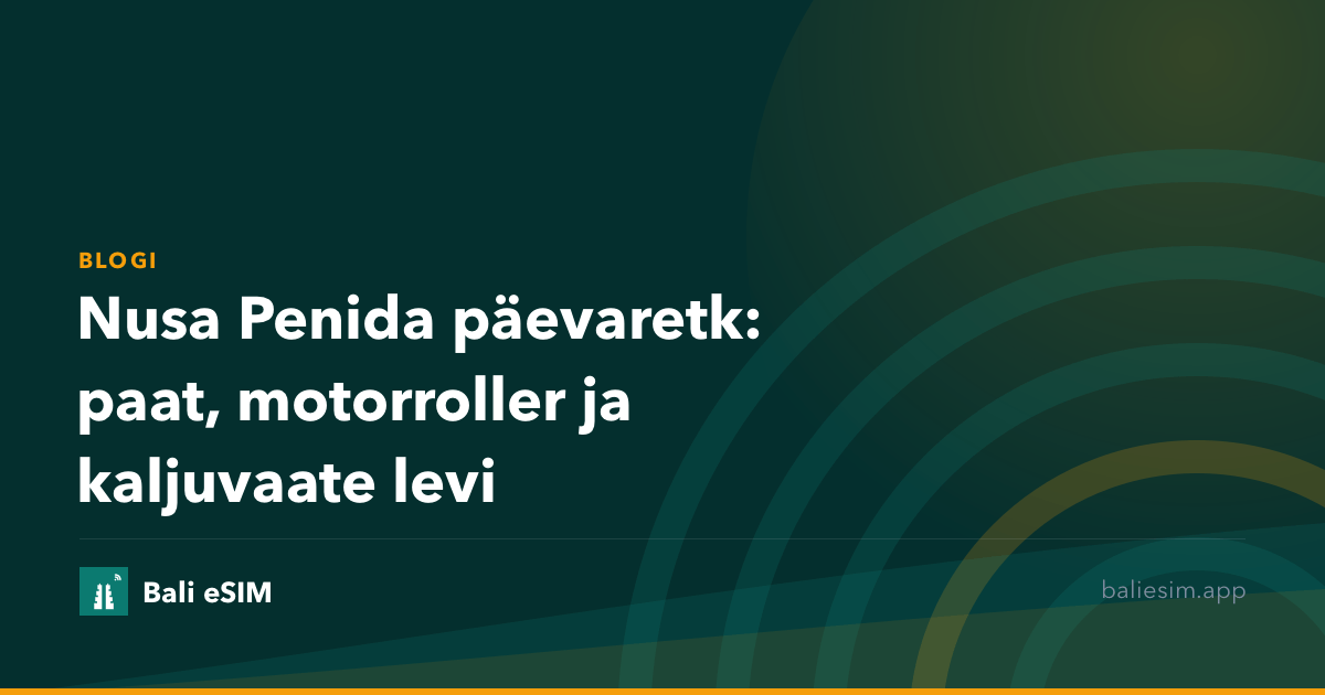 Nusa Penida päevaretk: paat, motorroller ja kaljuvaate levi