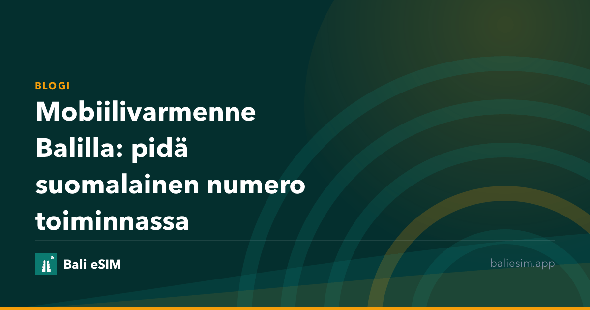 Mobiilivarmenne Balilla: pidä suomalainen numero toiminnassa