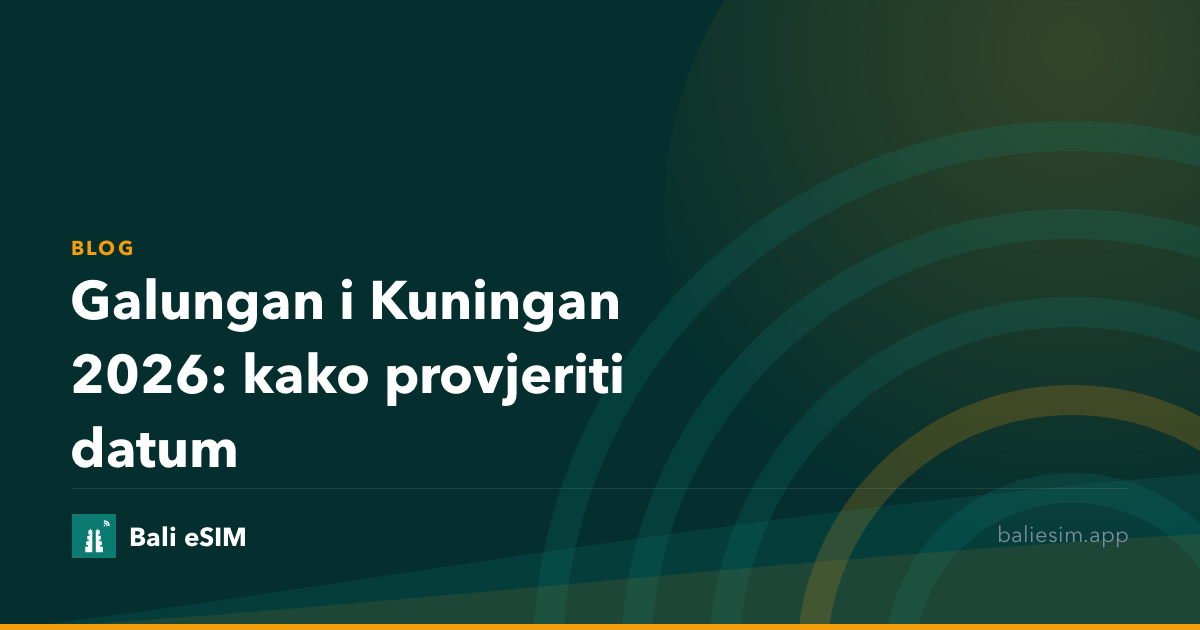Galungan i Kuningan 2026: kako provjeriti datum