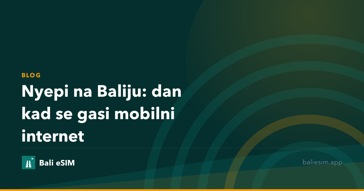 Nyepi na Baliju: dan kad se gasi mobilni internet