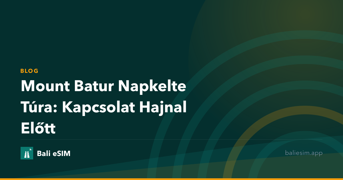 Mount Batur Napkelte Túra: Kapcsolat Hajnal Előtt