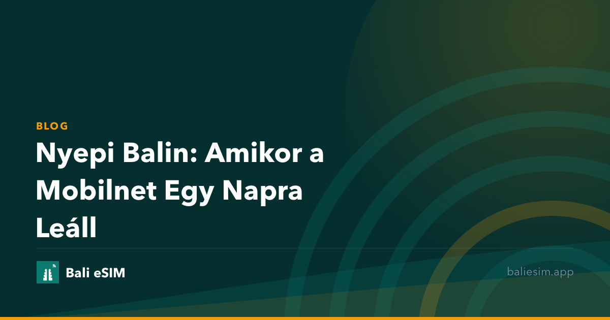 Nyepi Balin: Amikor a Mobilnet Egy Napra Leáll