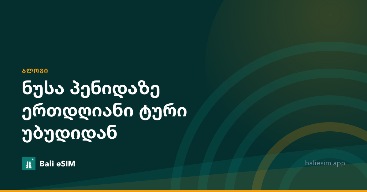 ნუსა პენიდაზე ერთდღიანი ტური უბუდიდან