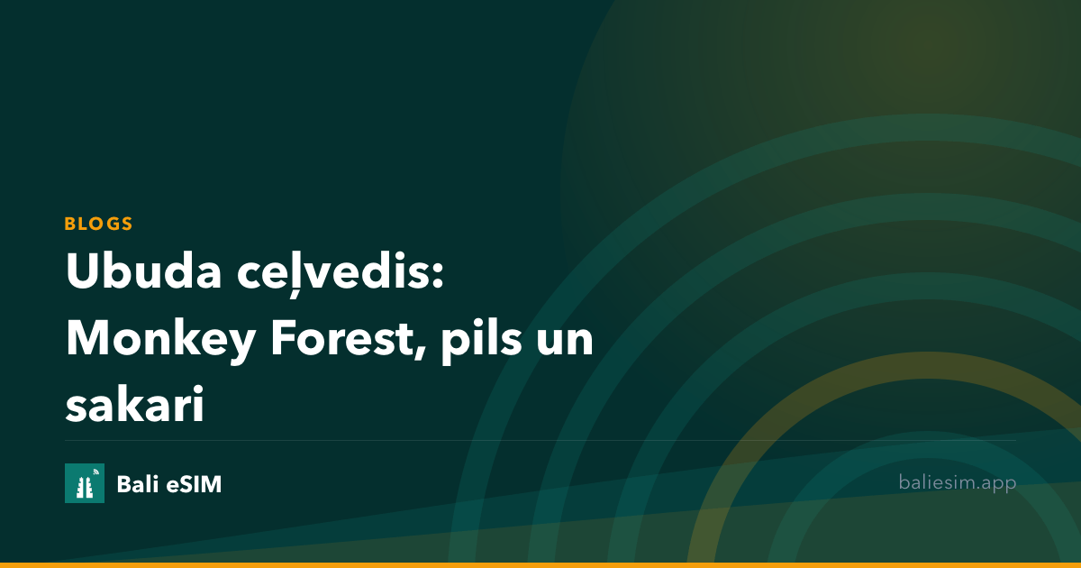 Ubuda ceļvedis: Monkey Forest, pils un sakari
