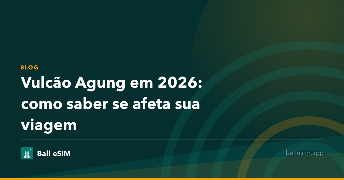 Vulcão Agung em 2026: como saber se afeta sua viagem