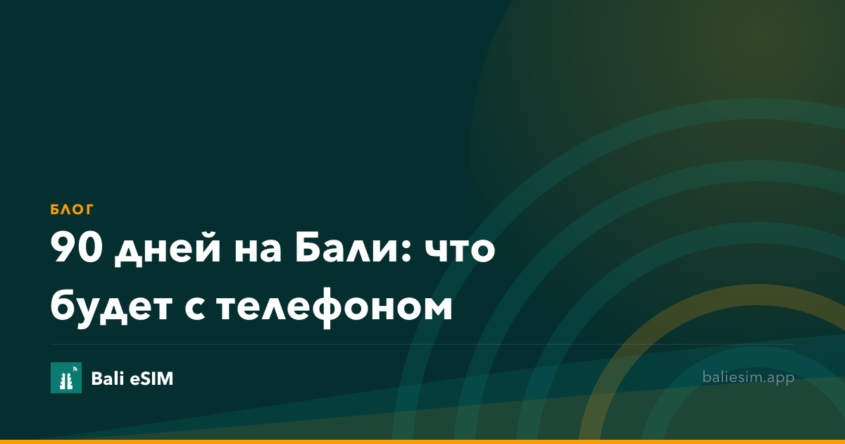 90 дней на Бали: что будет с телефоном