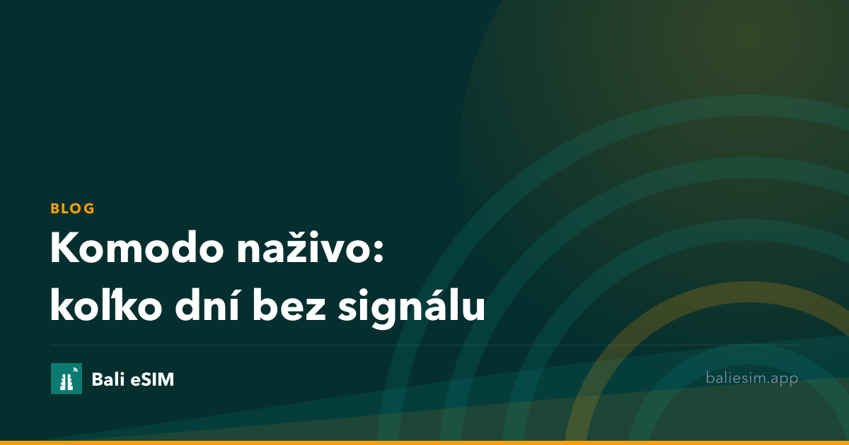 Komodo naživo: koľko dní bez signálu
