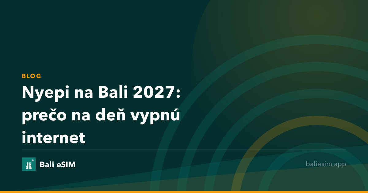 Nyepi na Bali 2027: prečo na deň vypnú internet