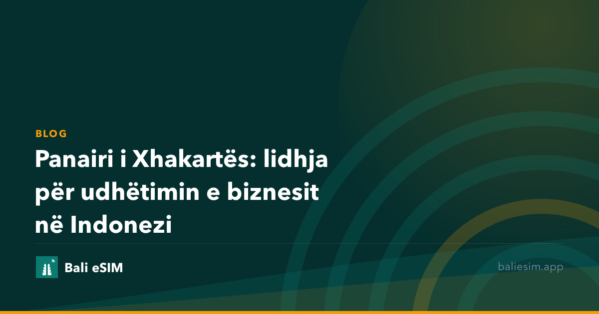 Panairi i Xhakartës: lidhja për udhëtimin e biznesit në Indonezi