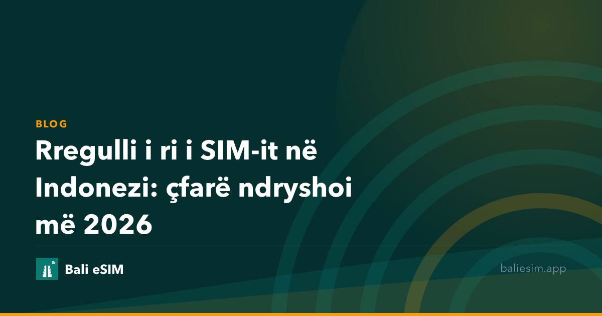 Rregulli i ri i SIM-it në Indonezi: çfarë ndryshoi më 2026