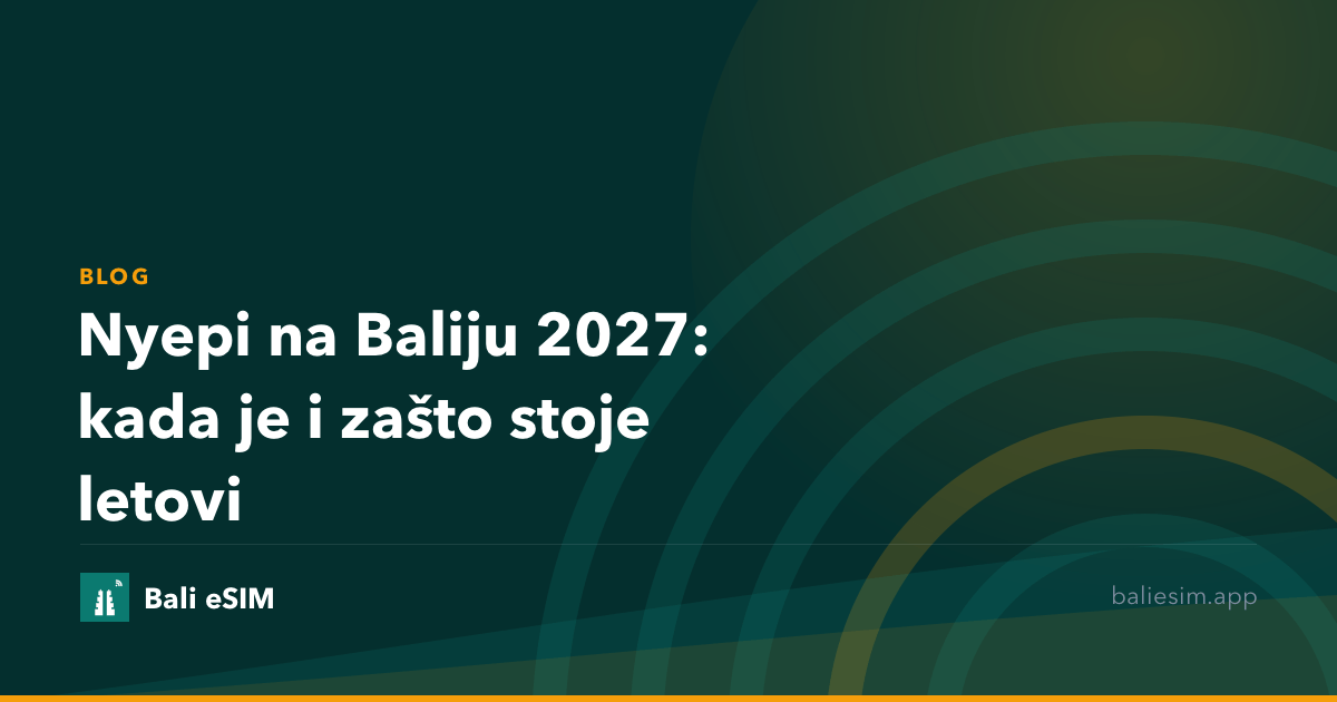 Nyepi na Baliju 2027: kada je i zašto stoje letovi
