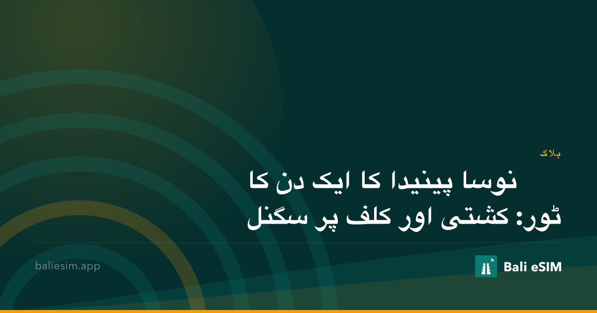 نوسا پینیدا کا ایک دن کا ٹور: کشتی اور کلف پر سگنل